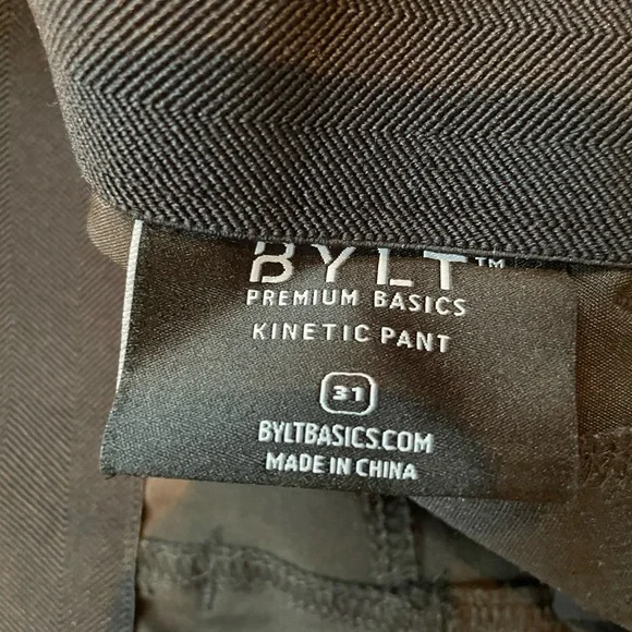 Bylt Basics kinetic pant-black NWOT - Picture 3 of 4
